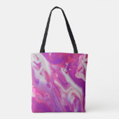 Abstract acrylzuur tote bag (Achterkant)