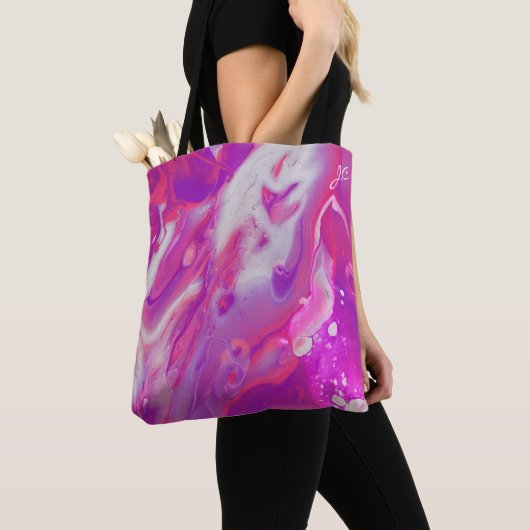 Abstract acrylzuur tote bag (Dichtbij)