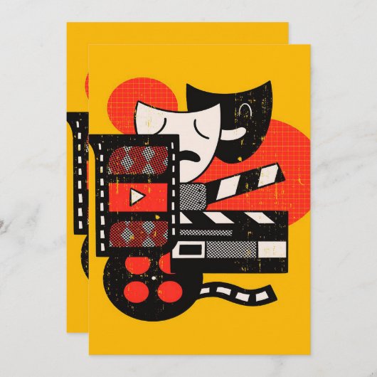 Abstract acteertheater| Dramatheater (Voorkant / Achterkant)