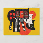 Abstract acteertheater| Dramatheater Feestdagenkaart (Voorkant)