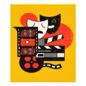 Abstract acteertheater| Dramatheater Foto Afdruk (Voorkant)