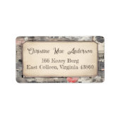  Abstract adres / Verzending / Boeketiket Etiket (Voorkant)