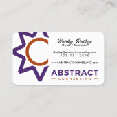 abstract advies verlicht visitekaartjes (Achterkant)