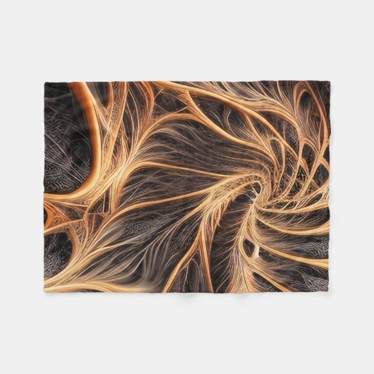 Abstract afbeelding - 3D Fractal, digitale kunst, Fleece Deken (Voorkant (Horizontaal))