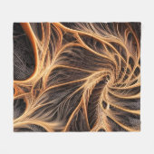 Abstract afbeelding - 3D Fractal, digitale kunst, Fleece Deken (Voorkant (Horizontaal))