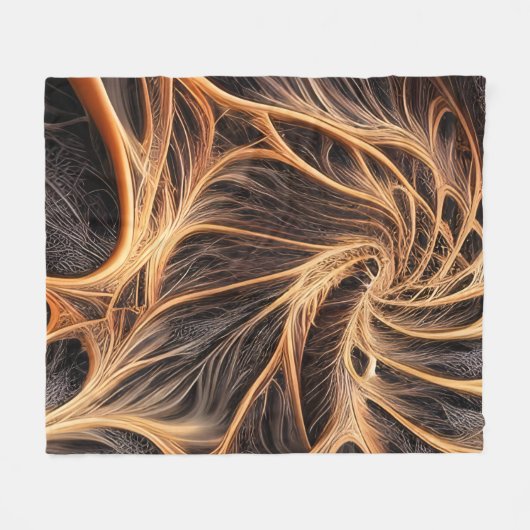 Abstract afbeelding - 3D Fractal, digitale kunst, Fleece Deken (Voorkant (Horizontaal))