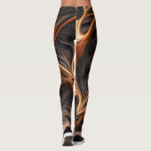 Abstract afbeelding - 3D Fractal, digitale kunst,  Leggings (Achterkant)