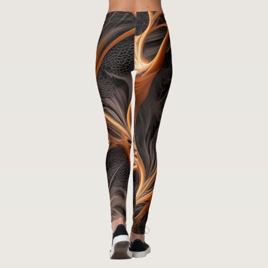Abstract afbeelding - 3D Fractal, digitale kunst,  Leggings (Achterkant)