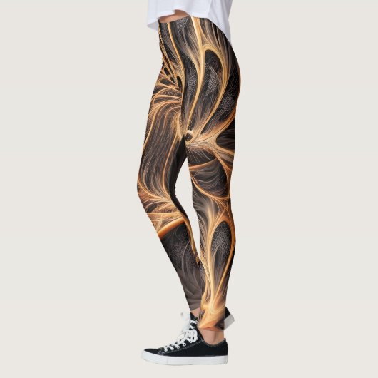 Abstract afbeelding - 3D Fractal, digitale kunst,  Leggings (Links)