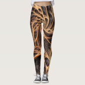 Abstract afbeelding - 3D Fractal, digitale kunst,  Leggings (Voorkant)