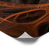 Abstract afbeelding - 3D Fractal, digitale kunst,  Poster (Hoek)