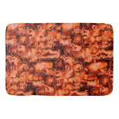 Abstract afbeelding in mozaïekgesculpeerde koraalt badmat (Voorkant)