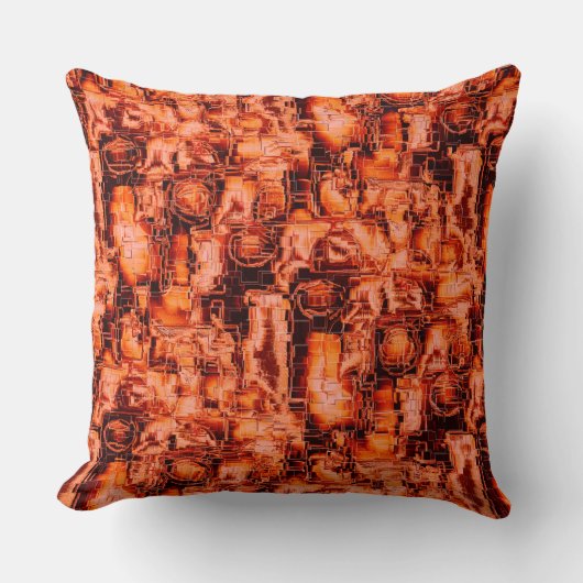 Abstract afbeelding in mozaïekgesculpeerde koraalt kussen (Voorkant)