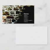 abstract afbeelding van een stenen muur en mortier visitekaartje (Voorkant / Achterkant)