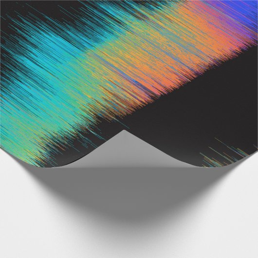 Abstract afbeelding van glitched LED-scherm. Breke Cadeaupapier (Hoek)