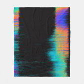 Abstract afbeelding van glitched LED-scherm. Breke Fleece Deken (Voorkant)