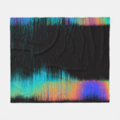 Abstract afbeelding van glitched LED-scherm. Breke Fleece Deken (Voorkant (Horizontaal))