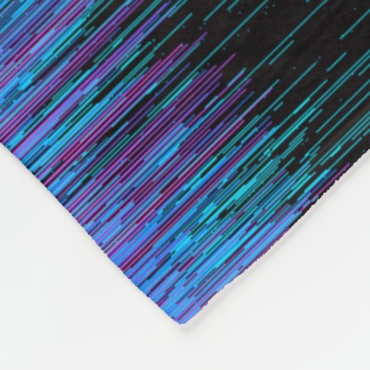 Abstract afbeelding van glitched LED-scherm. Breke Fleece Deken (Hoek)