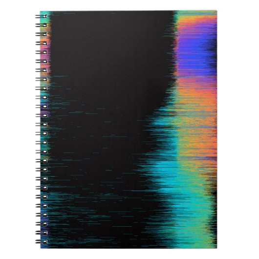 Abstract afbeelding van glitched LED-scherm. Breke Notitieboek (Voorkant)