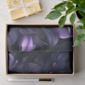 Abstract afbeelding van paarse en zwarte bloemen tissuepapier (Geschenk)