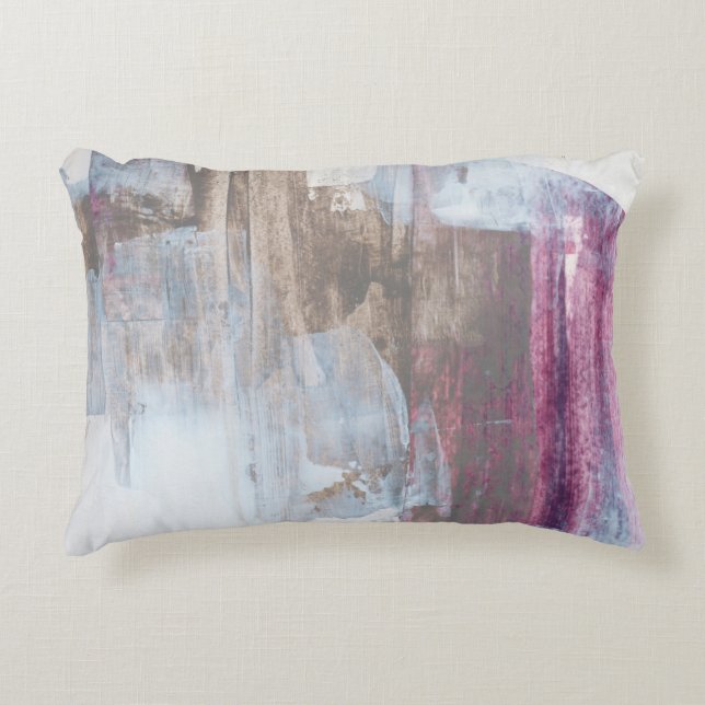 Abstract afbeelding voor gemengde media. Handbesch Accent Kussen (Voorkant)