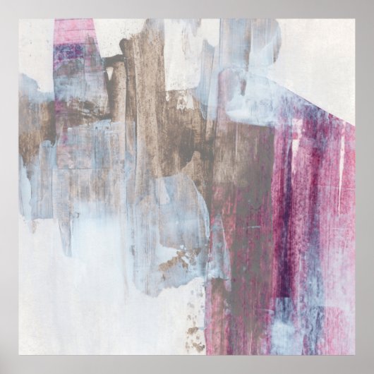Abstract afbeelding voor gemengde media. Handbesch Poster (Voorkant)