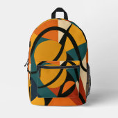 Abstract African  Bedrukte Rugzak (Voorkant)