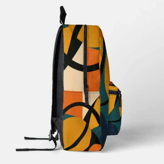 Abstract African  Bedrukte Rugzak (Links)
