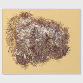 Abstract-afrika Lion Cadeaupapier (Vlak)