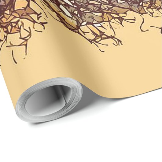 Abstract-afrika Lion Cadeaupapier (Rol Hoek)