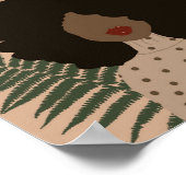 Abstract Afrikaans-Amerikaans Poster zonder gezich (Hoek)