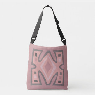 Abstract-afrikaans geometrisch patroon crossbody tas
