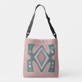 Abstract-afrikaans geometrisch patroon crossbody tas (Achterkant)