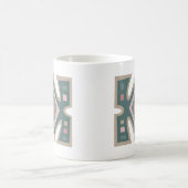 Abstract-afrikaans geometrisch patroon koffiemok (Center)