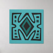 Abstract Afrikaans geometrisch tribaal patroon Canvas Afdruk (Voorkant)