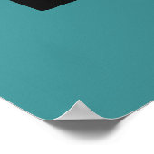 Abstract Afrikaans geometrisch tribaal patroon Poster (Hoek)