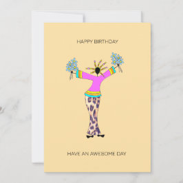 Abstract Afrikaans kunstgeluk Kaart