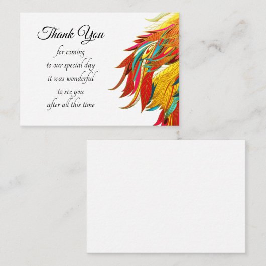 Abstract Afrikaans leder Hartelijk dank Notitiekaartje (Voorkant / Achterkant)