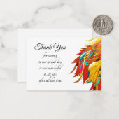 Abstract Afrikaans leder Hartelijk dank Notitiekaartje (Voorkant / Achterkant in situ)