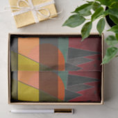 Abstract afrikaans masker in retro kleuren tissuepapier (Geschenk)