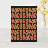 Abstract-afrikaans model kaart (Gele Bloem)