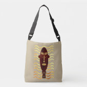 Abstract Afrikaans moderne inheemse kunst Crossbody Tas (Voorkant)