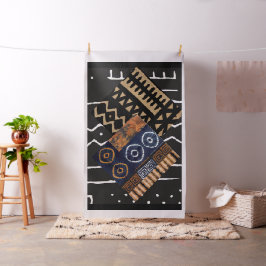 Abstract, afrikaans Oerwoud Tribal Modderdoek Stof