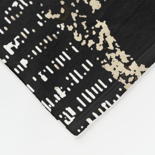 Abstract Afrikaans Oerwoud Tribe Pattern Fleece Deken (Hoek)