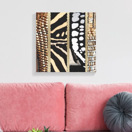Abstract Afrikaans patroon Canvas Afdruk (Insitu (Woonkamer))