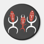 abstract afrikaans portret magneet (Voorkant)