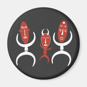 abstract afrikaans portret magneet