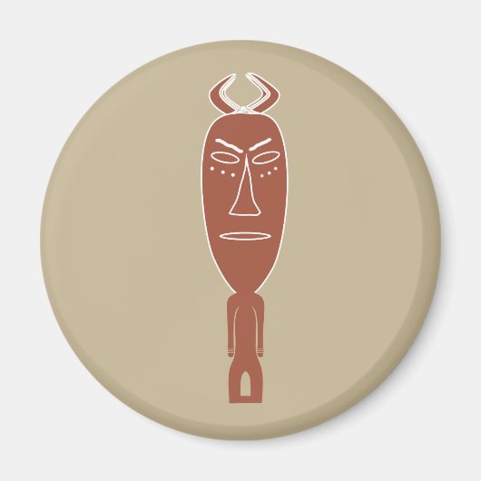 abstract afrikaans portret magneet (Voorkant)