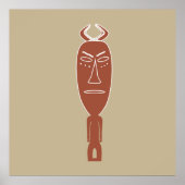 abstract afrikaans portret poster (Voorkant)