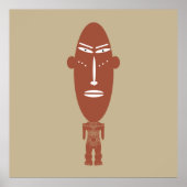 abstract afrikaans portret poster (Voorkant)